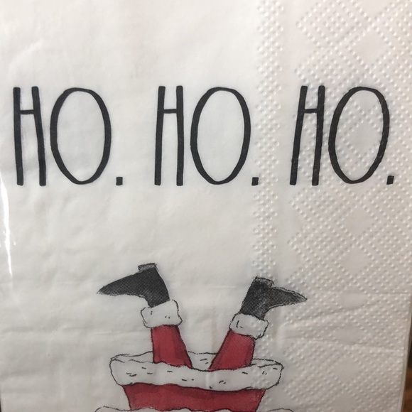 🍒3/30$.Rae Dunn HO HO HO 32 Guest Towels. - Picture 2 of 5